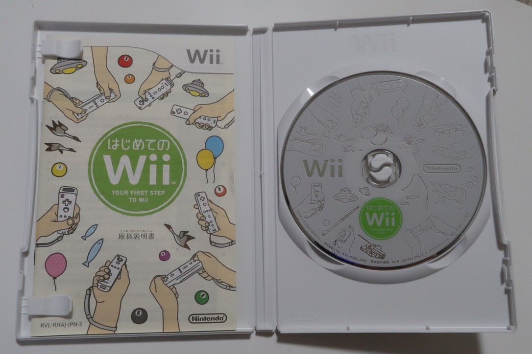 Nintendo Wii　White console SET & My first Wii　NTSC-J　Japanese　tested［A-2］