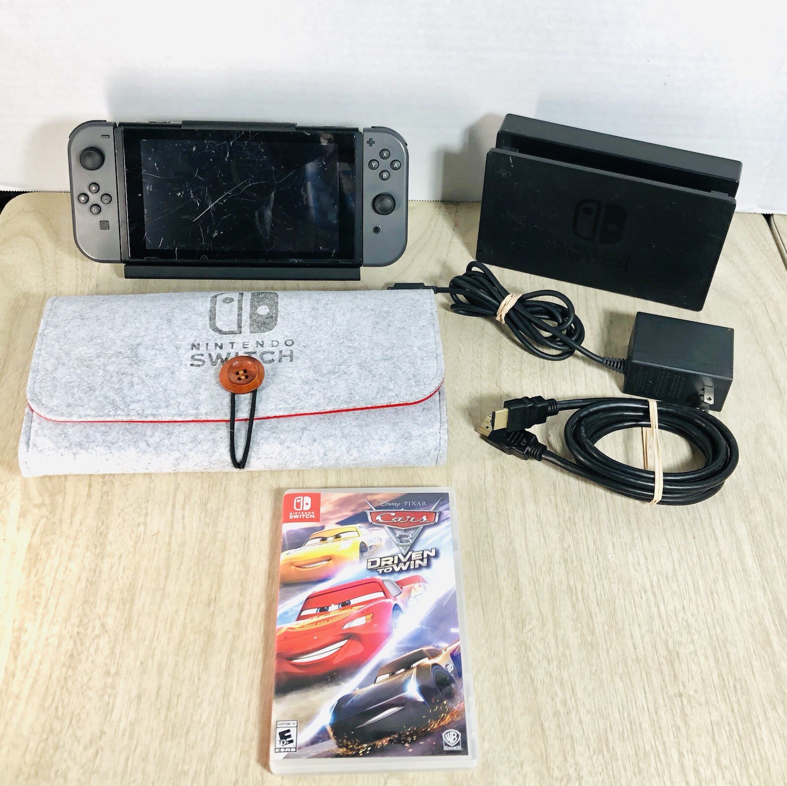 PLEASE READ Nintendo Switch Bundle W Dock,Charger,Battery Bank, 2 Games Tested