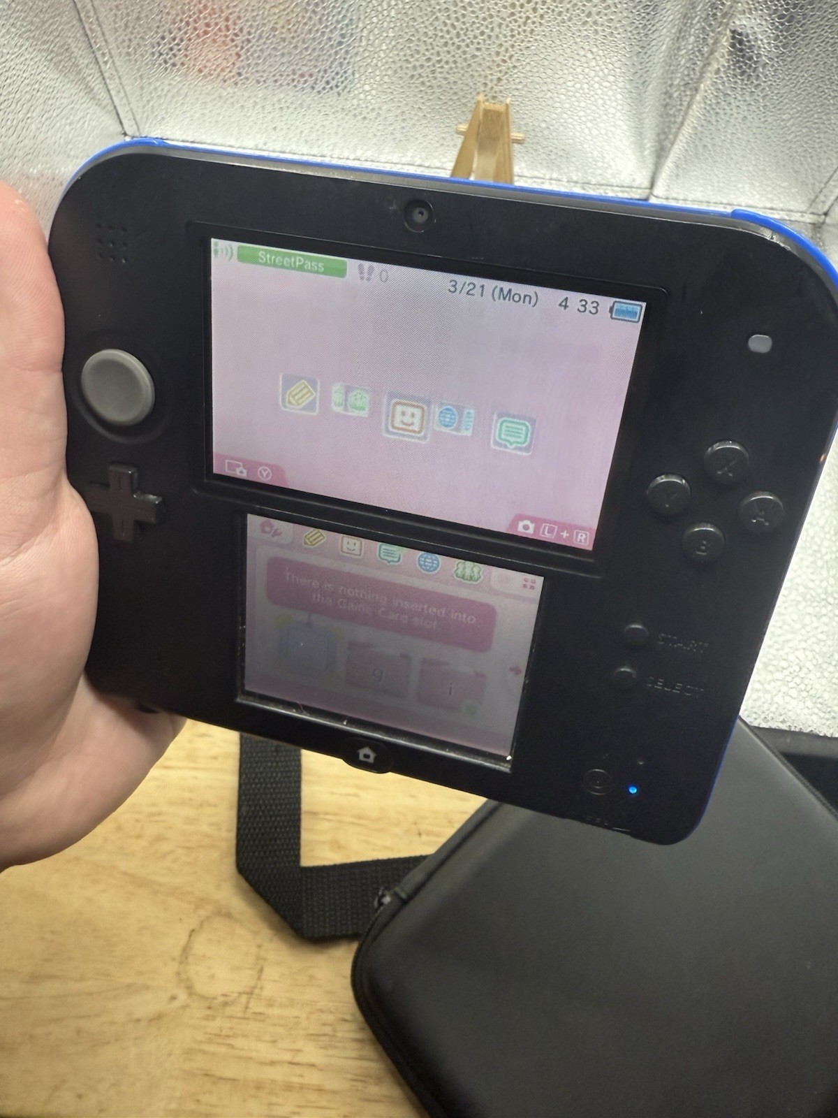 Nintendo 2DS Launch Edition Blue & Black – Games, Cases And Charger BUNDLE!