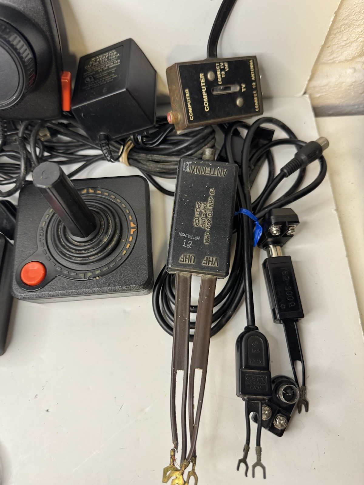 Atari 2600 Console Bundle with Controllers Cables and 12 Games TESTED