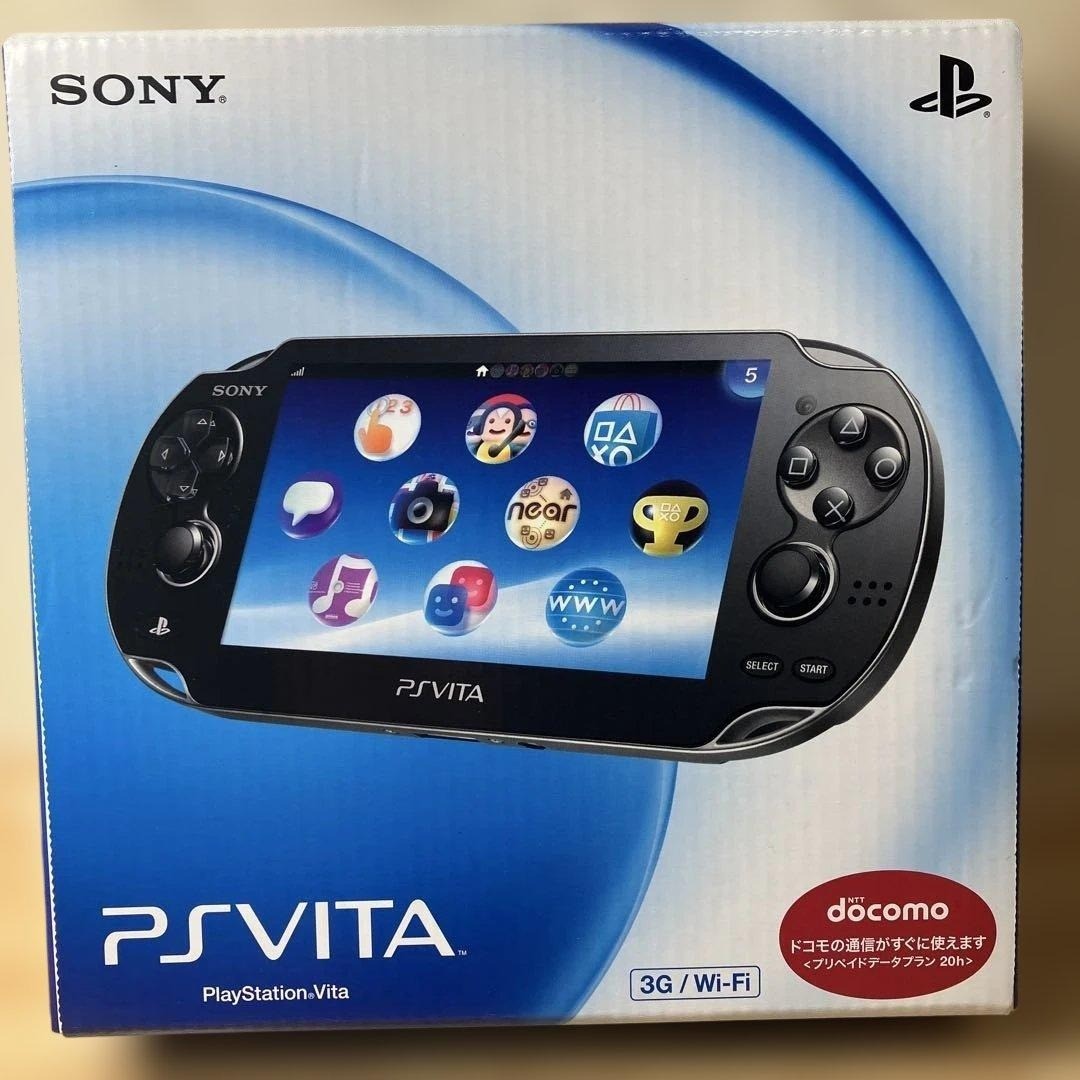 PS Vita 3G / Wi-Fi Model Crystal black PCH-1100 AB01 OLED Game Sony Japan