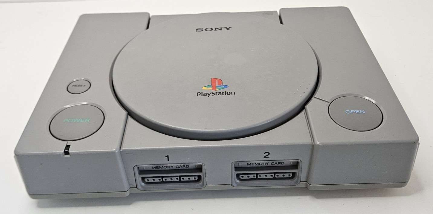 Sony PlayStation 1 Gray Console with Power & AV Cables Tested Working