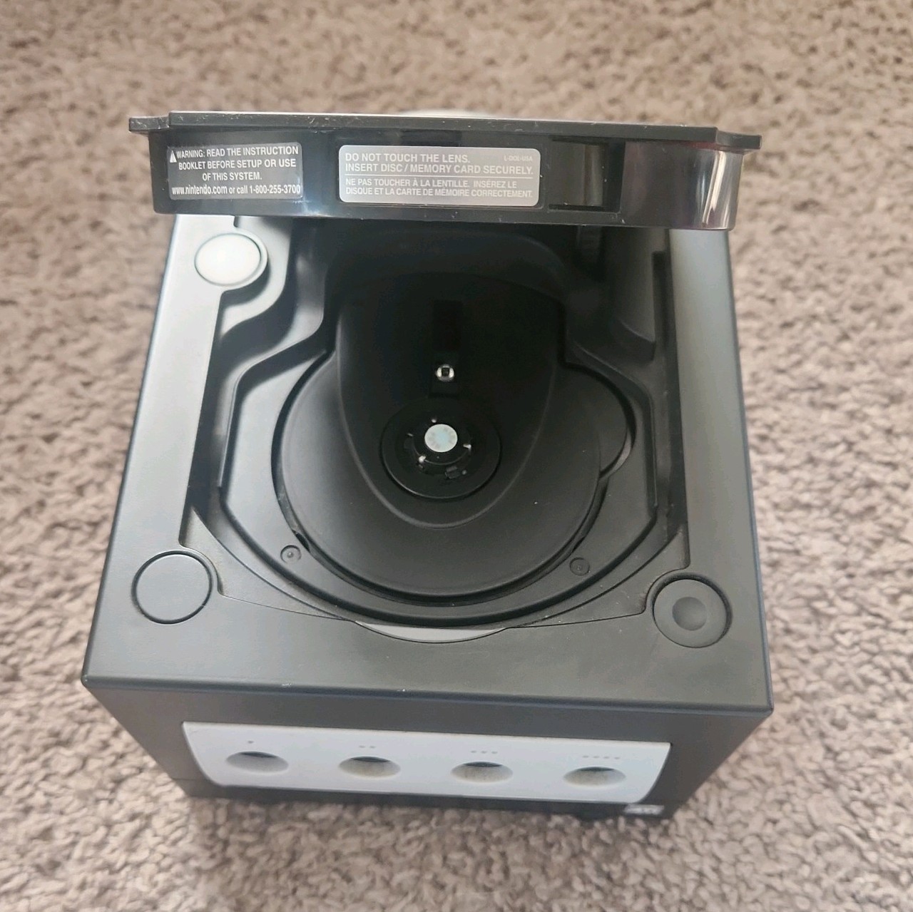 Nintendo GameCube Jet BLACK Console USA OEM W/ original Box DOL-001 USA – TESTED