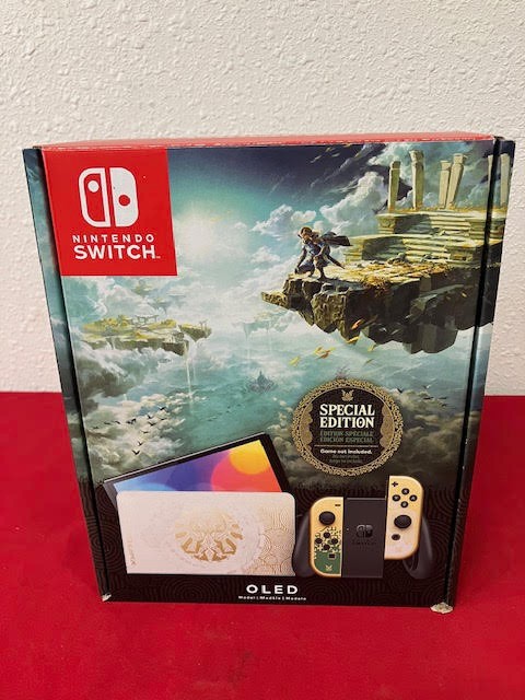 Nintendo Switch OLED Special ZELDA Edition Original Box Dock Controller NO GAME