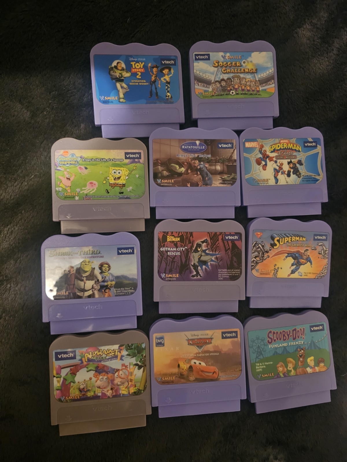 VTech V Smile TV Learning System Console with Controller, AC Adapter, & 11 Games