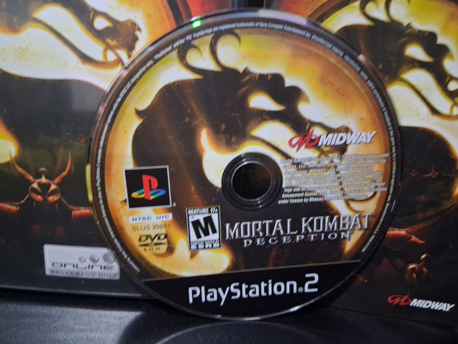 Mortal Kombat Deception Complete In Box CiB Tested PS2 PlayStation 2 Black Label