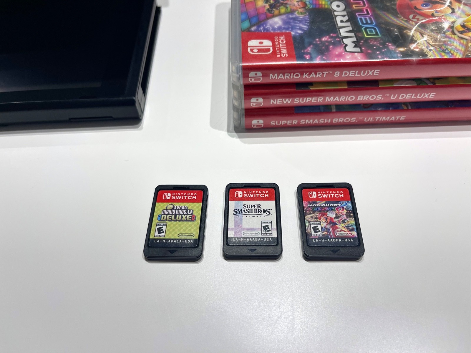 Nintendo Switch Console- All Accessories 5 Controllers + 3 Popular Games