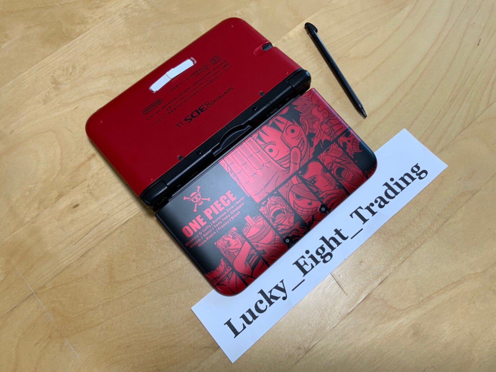 Nintendo 3DS XL LL One Piece R Luffy Red ver Console Stylus Japanese ver [H]