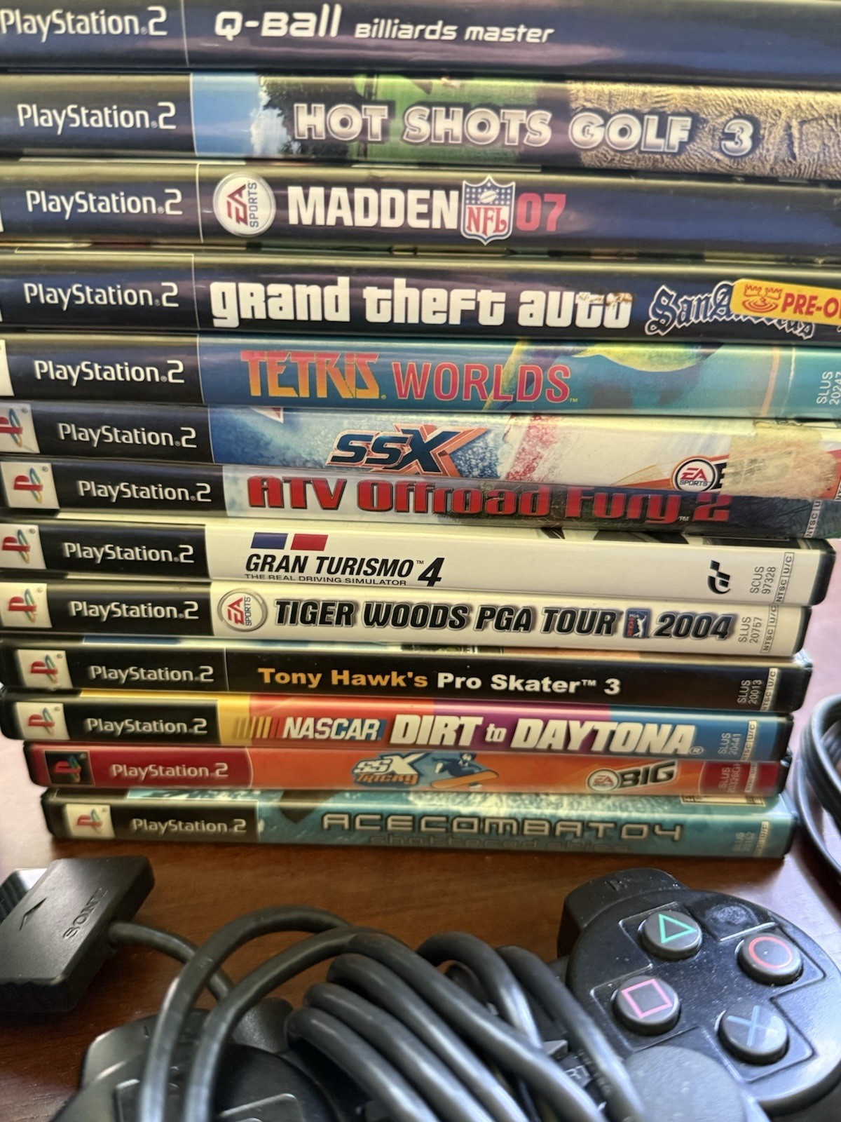 Sony PS2 Fat Console , 3 Controllers, 3 Memory Cards & 25 Games, Works Great🕹️