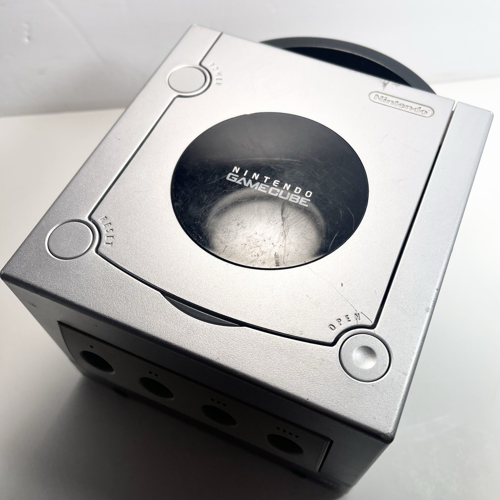 Nintendo GameCube Console Bundle Tested/Working Silver DOL-001 Controller, Cords