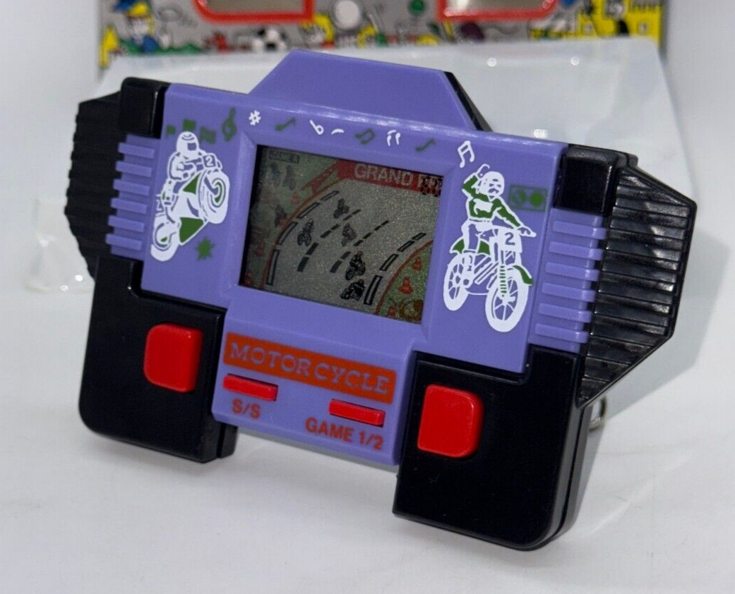 MOTORCYCLE – LCD Game & Watch Portable Console – 1990’s – GRAND PRIX VARIANT #2