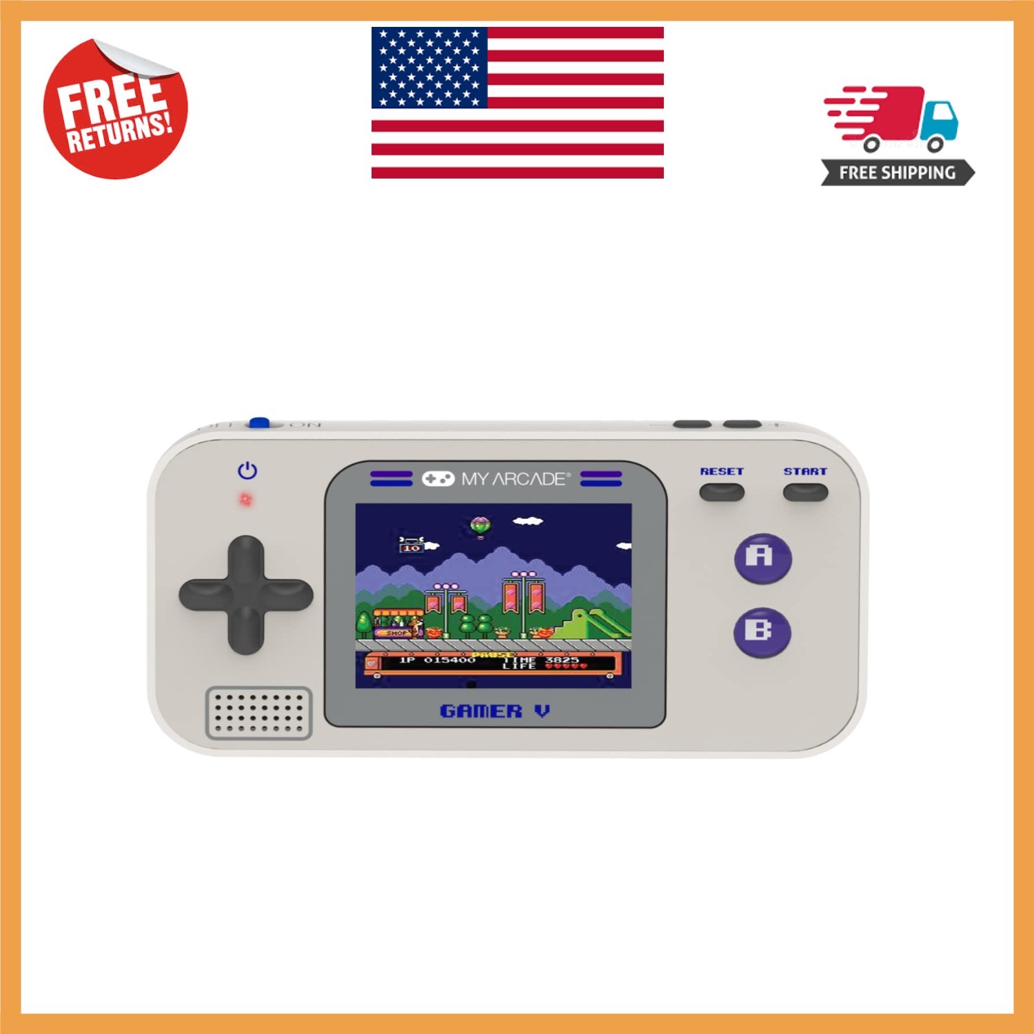 Gamer V Classic Handheld System – 220 Games & Color Display Perfect for Travel