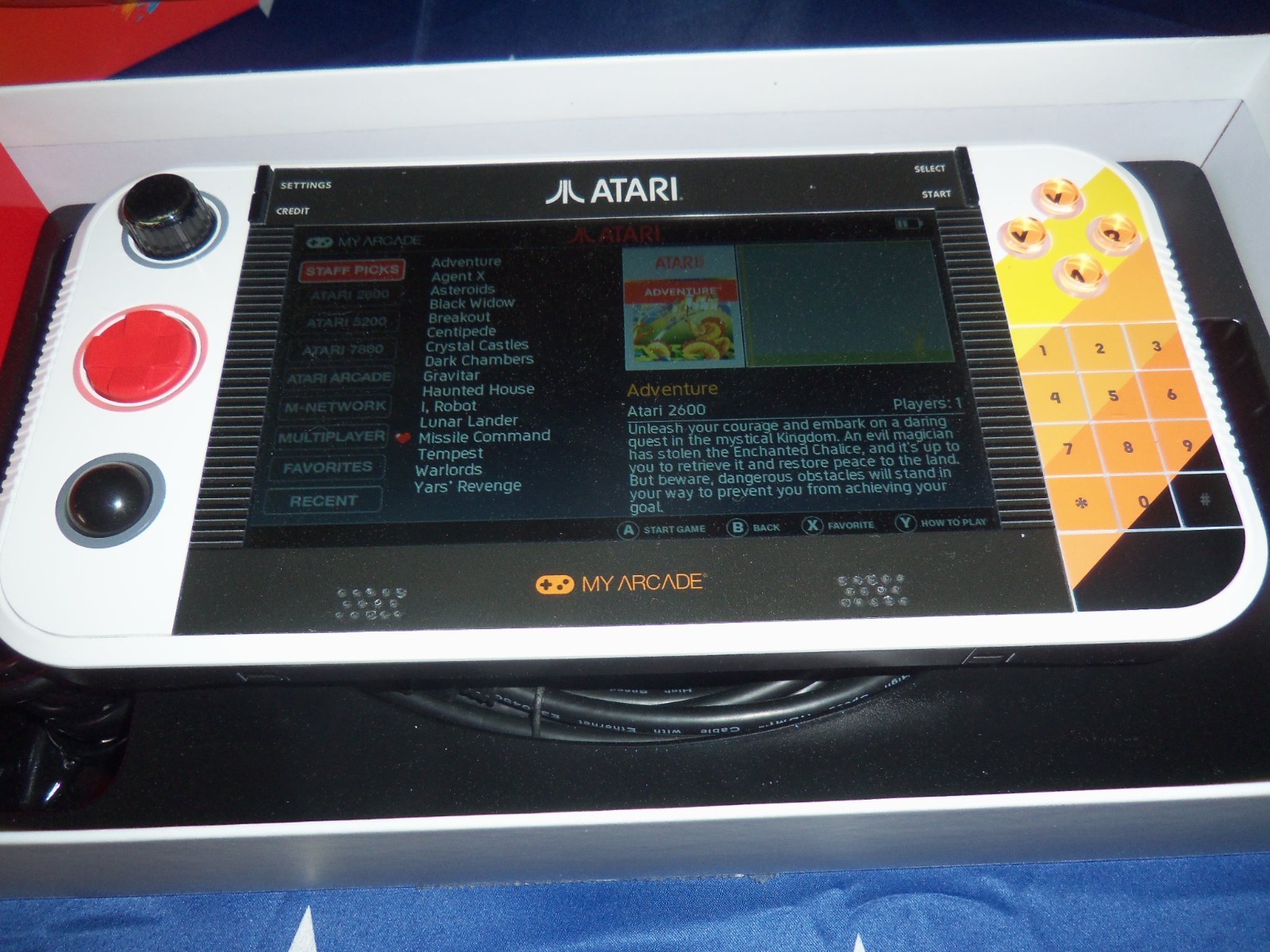 MY ARCADE ATARI GAMESTATION GO RECHARGEABLE BATTERY OVER 200+ PRELOADED RETRO