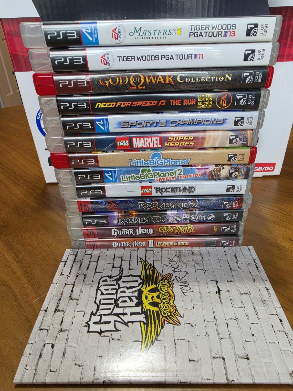PS3 Bundle. CEHC-2101A System, 11 Games, 2 Controllers, 2 Wands, & PS Eye Camera