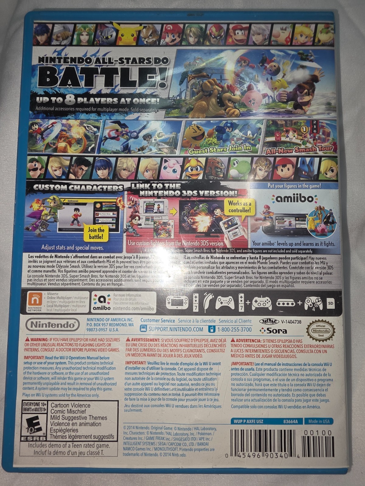 Nintendo Wii U 32GB Black Deluxe Console Bundle – 5 Games & Wii Fit Bundle -READ