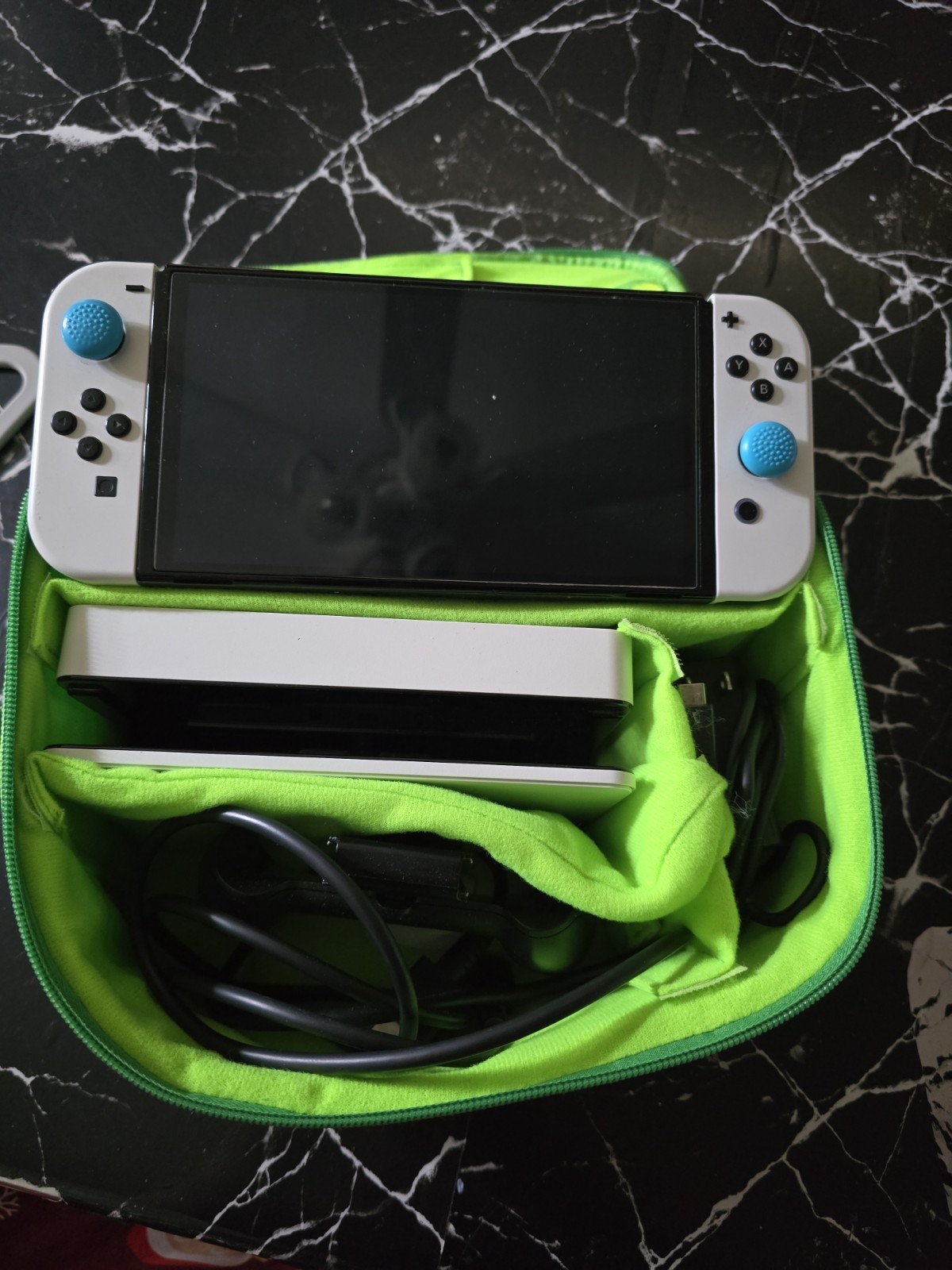 Nintendo Switch OLED Model Console White Black Blue with Accessories