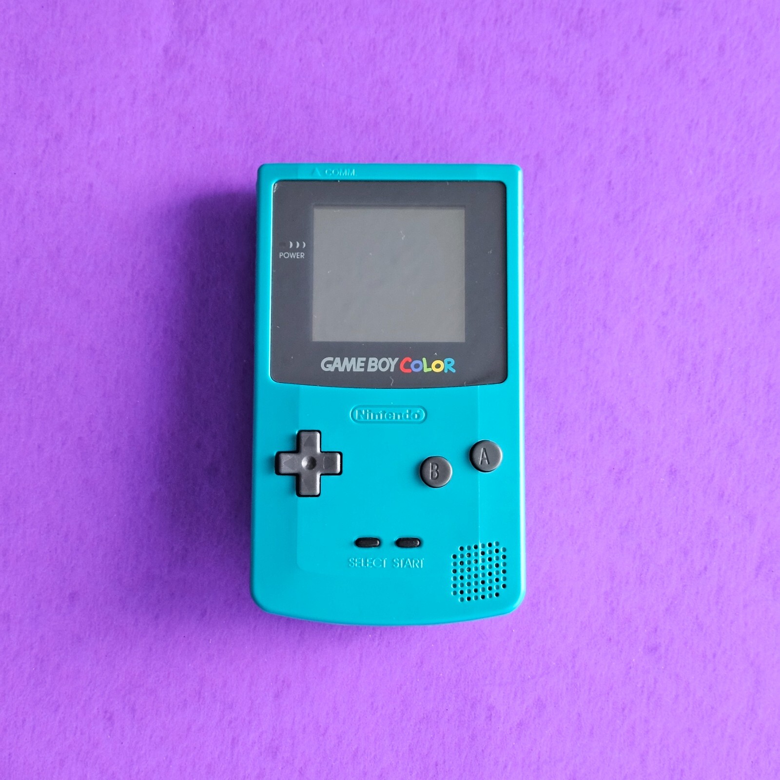 Nintendo Game Boy Color Teal Blue Green 👾 CGB-001 GBC RESTORED NEW BODY