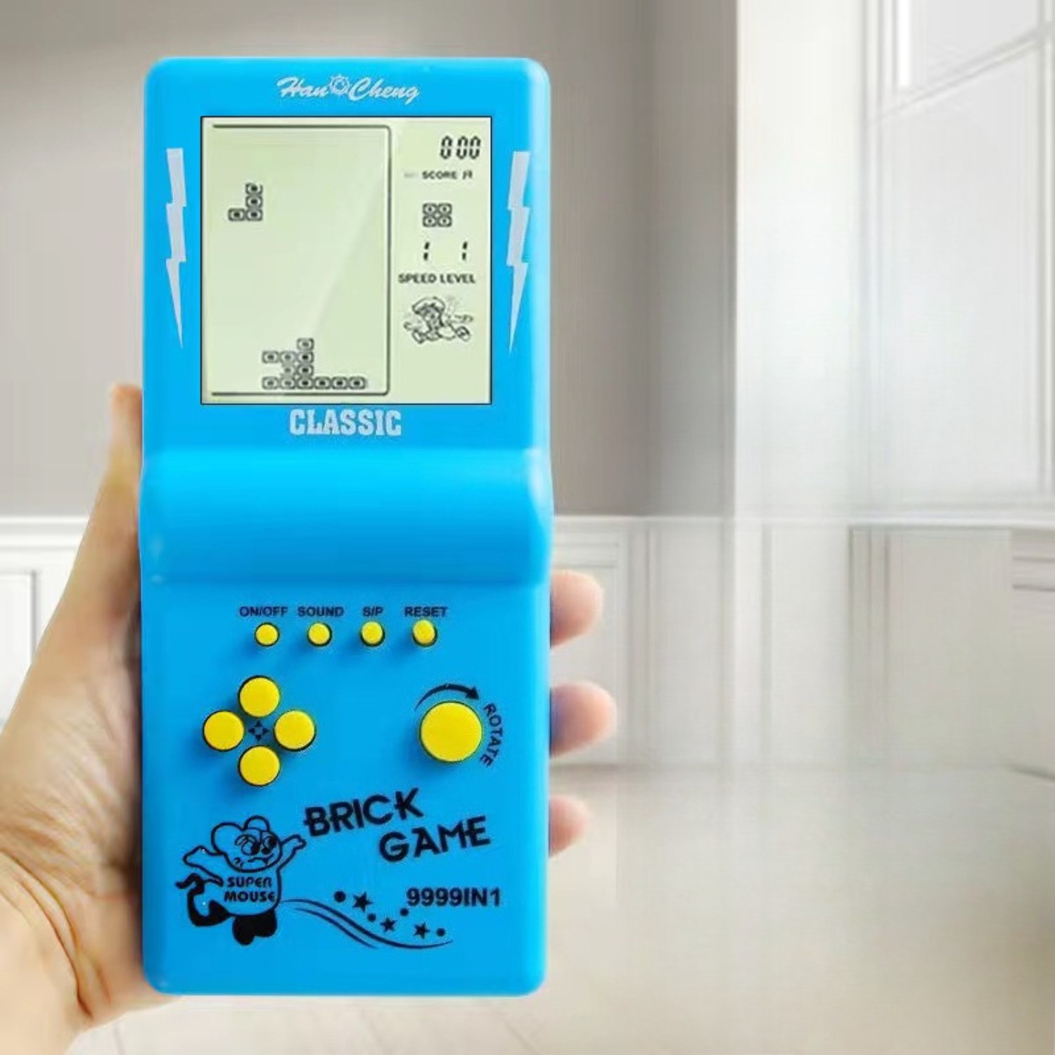 Retro Mini Handheld Game Console Brick Style Portable 49 Games Built-in