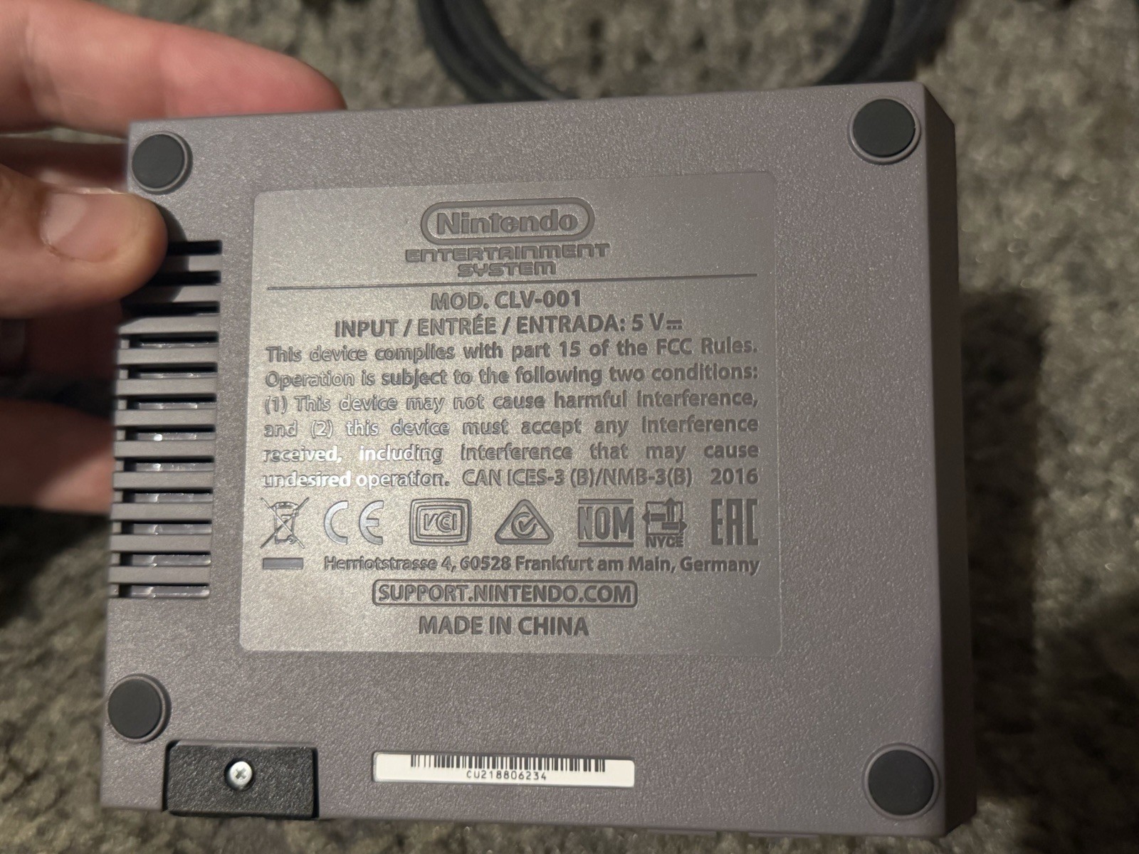 Genuine Nintendo NES Classic 2016 First Edition Mini Game Console Collectible