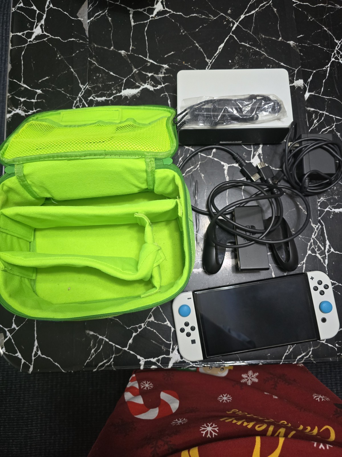 Nintendo Switch OLED Model Console White Black Blue with Accessories