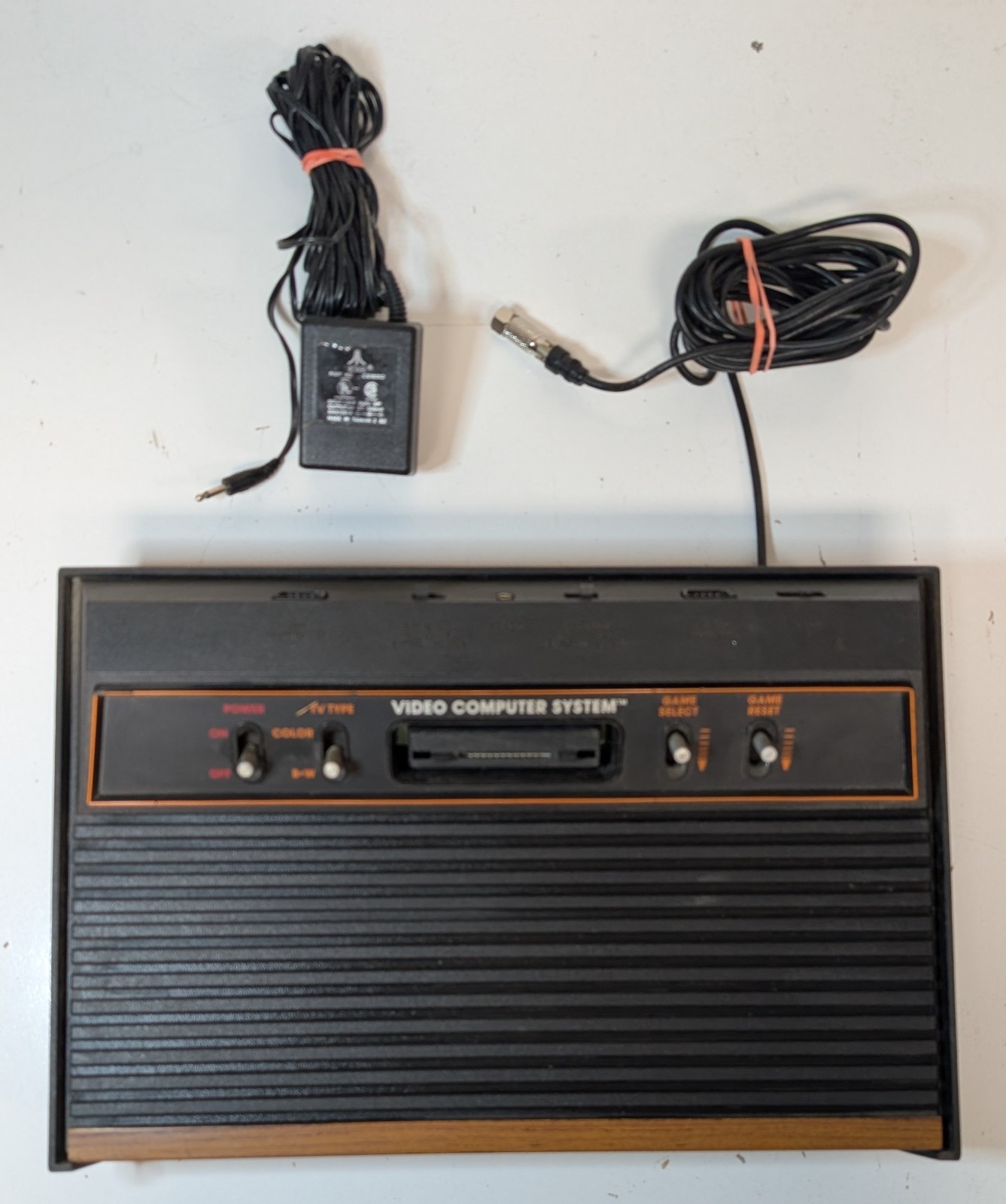 Original Atari 2600 Console CX-2600 Taiwan Woodgrain Controller & AC Tested