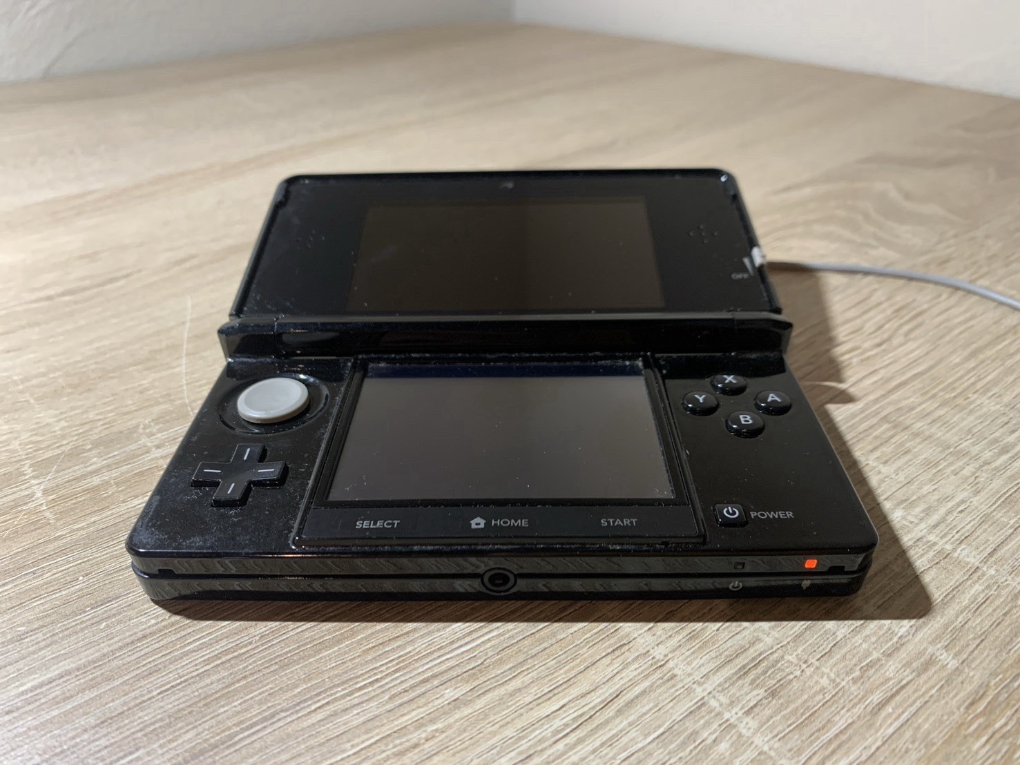 0793 Nintendo 3DS Clear Black Good TESTED