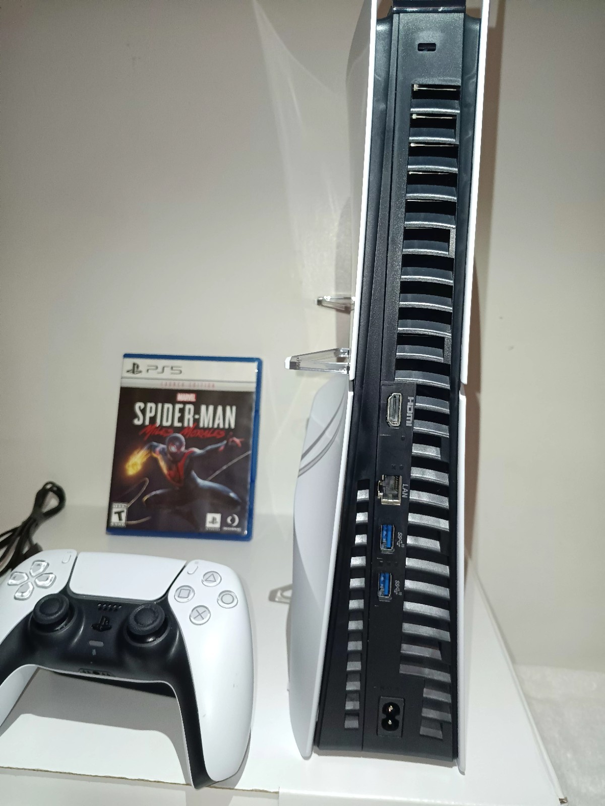 Sony PlayStation 5 Slim Digital 1TB White current adult owner no dust lik e new