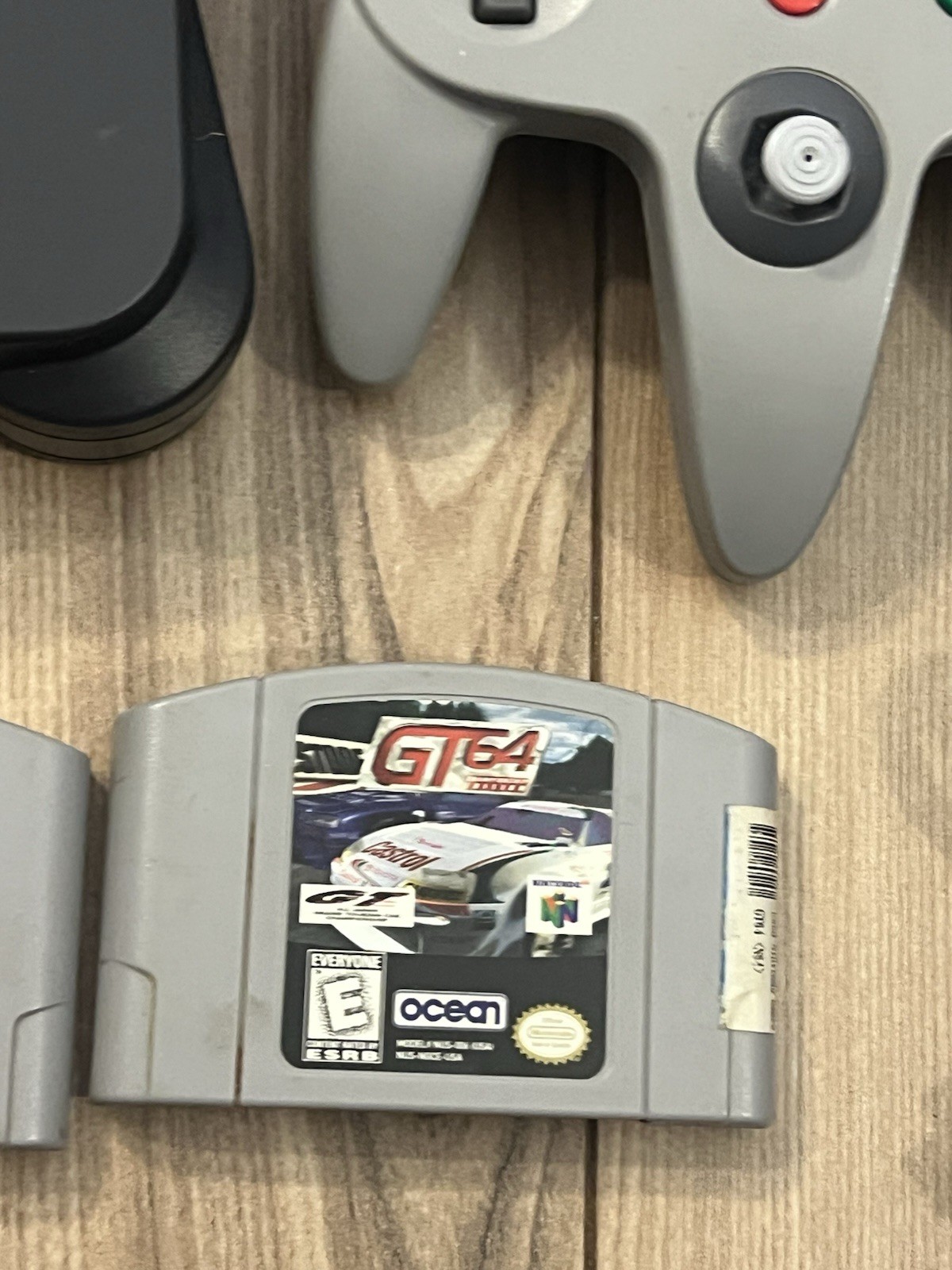 Nintendo 64 N64 Console Bundle 3 Games Controller Tested Working Gray