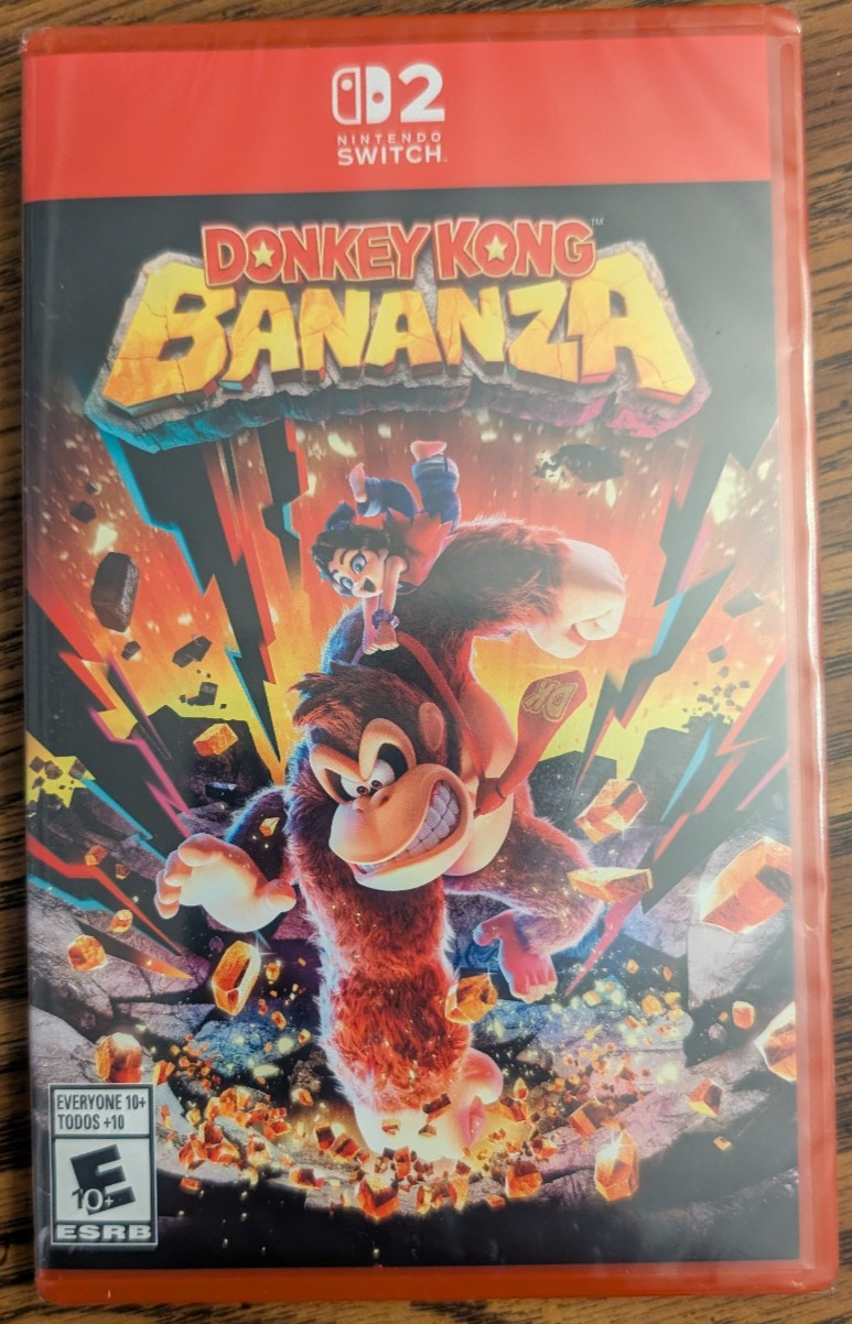 Nintendo Switch 2 OLED Video Game Console Bundle Donkey Kong Bananza 256gb SD