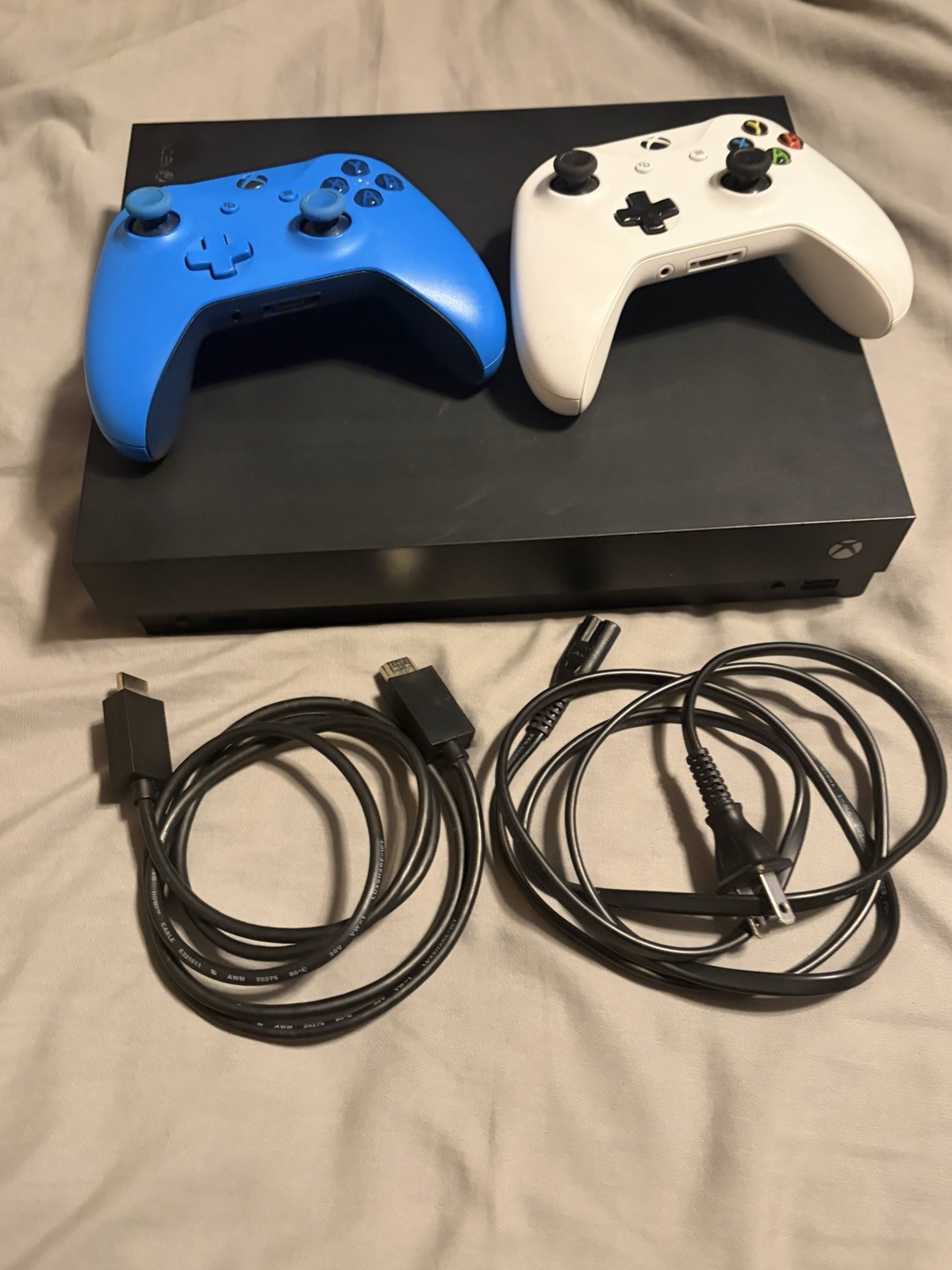 Microsoft Xbox One X 1TB SSD Upgrade Black Two Controllers – Great Condition