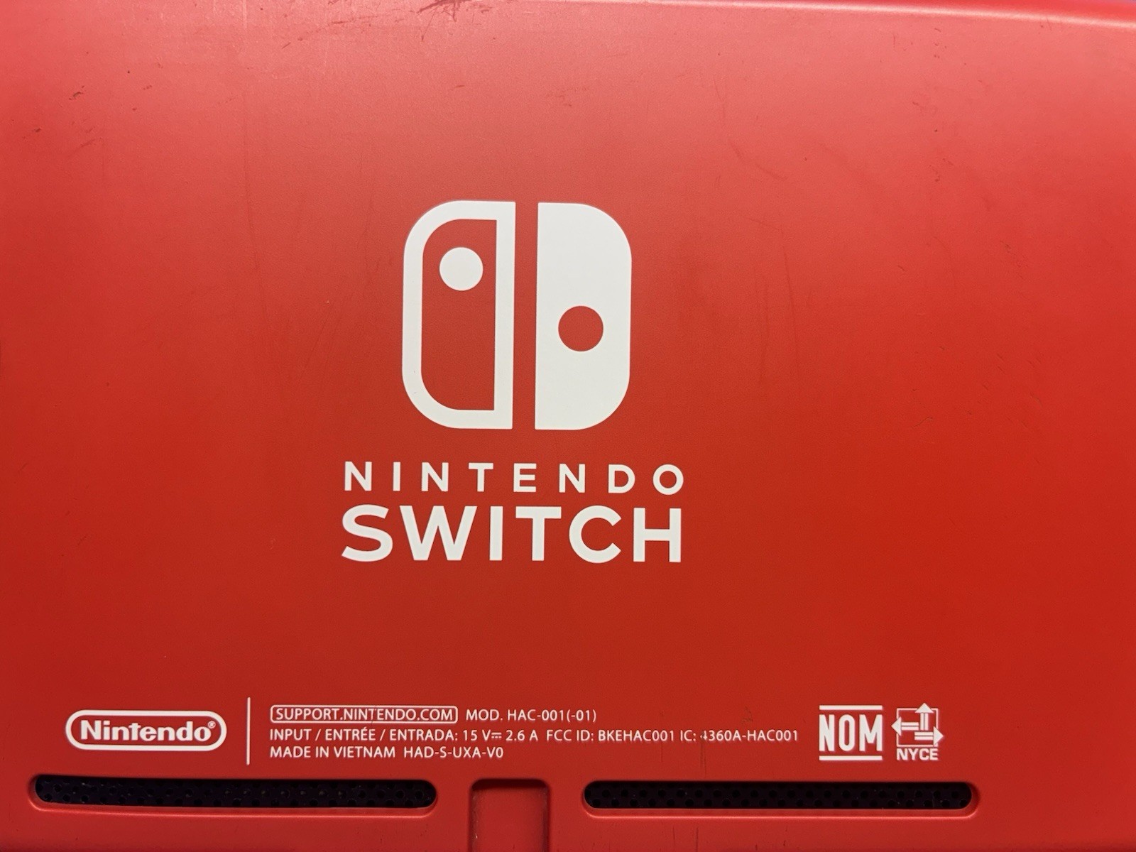 Nintendo Switch V2 Mario Red Console Only – TESTED & WORKING