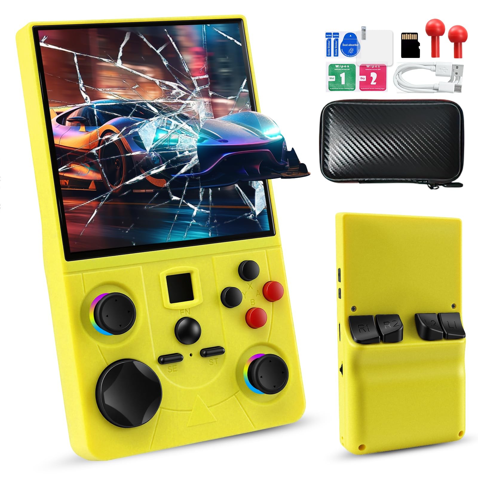 DC40V Retro Handheld Game Console – 4.0 Inch Retro Gaming Console with Preloa…