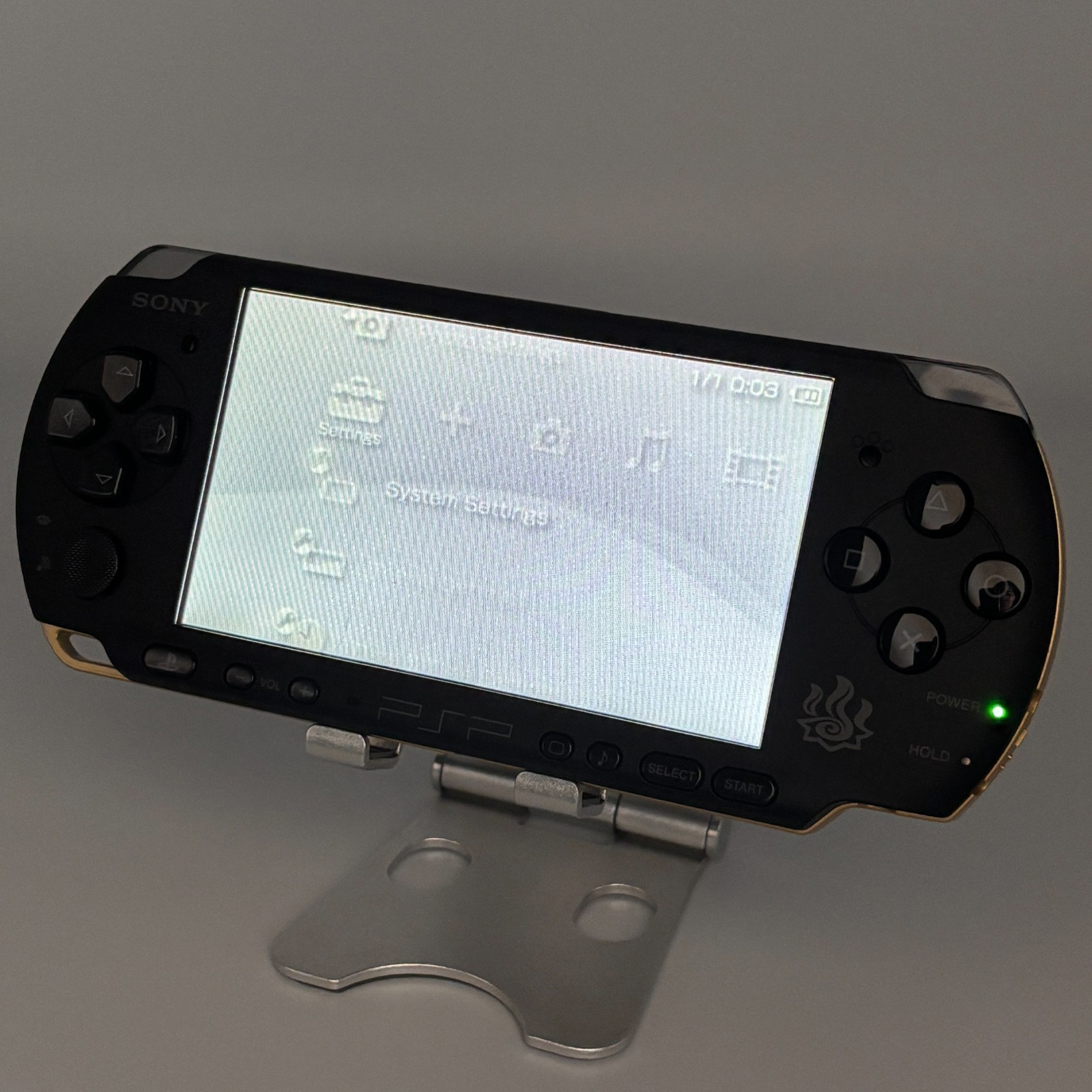 Sony PSP-3000 Monster Hunter Portable 3rd Model Black Gold Near Mint JP 905