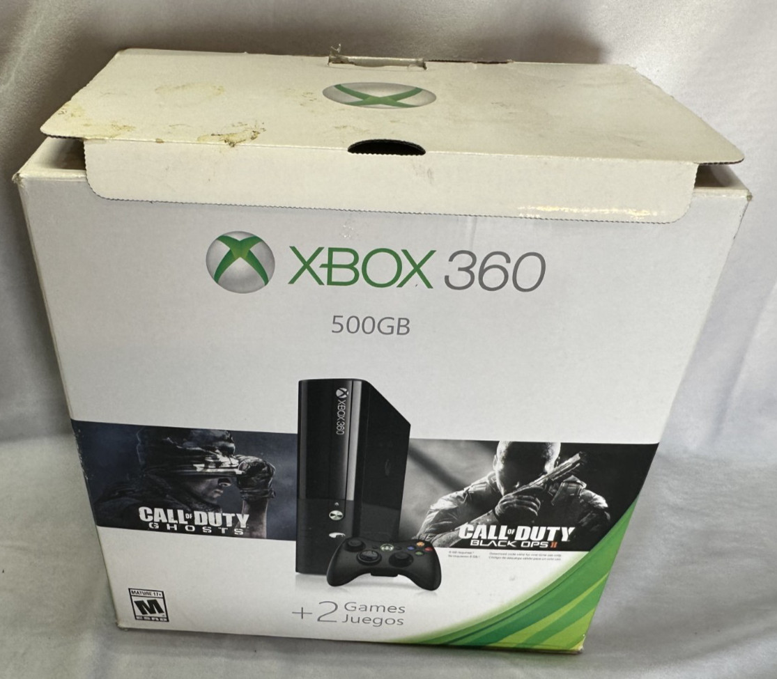 Microsoft Xbox 360 E 500GB Console & Box – USED/WORKS