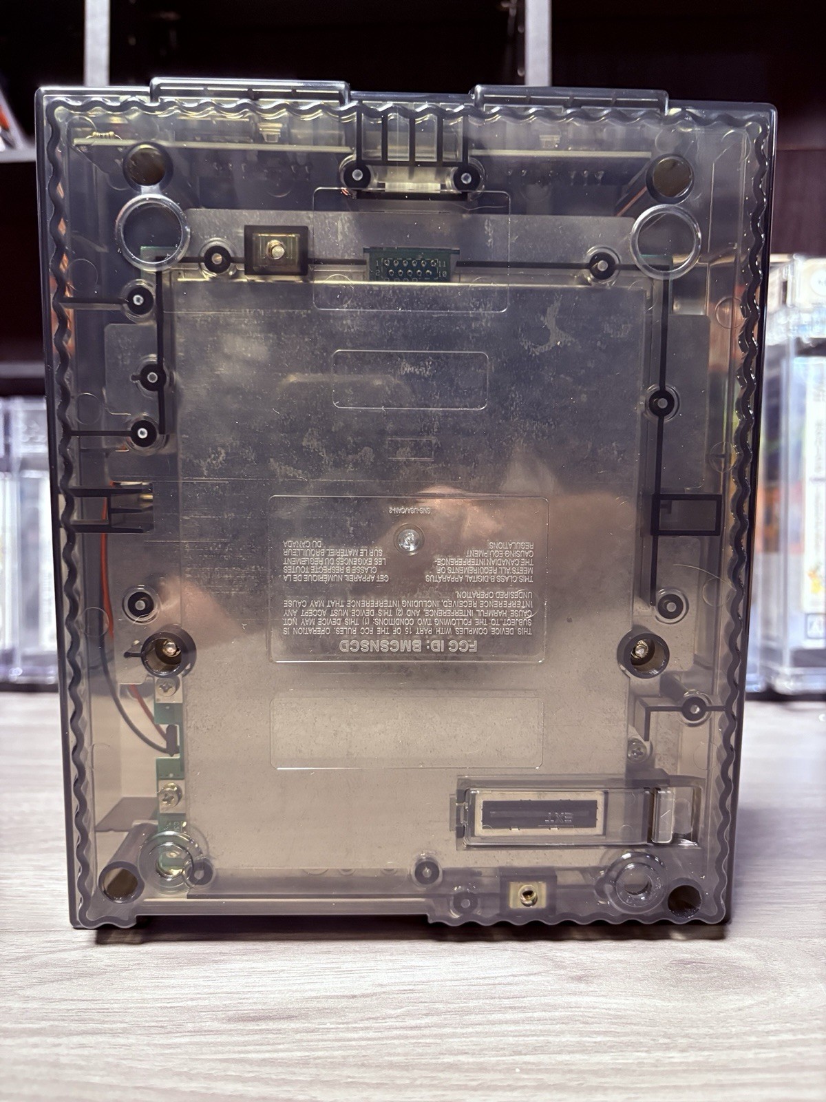 Transparent Clear Black Super Nintendo SNES Game Console SNS-001