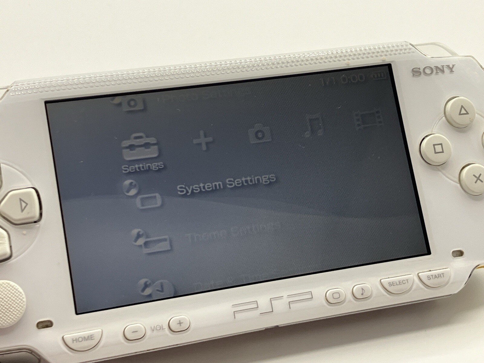Sony PSP 1000 Ceramic White Console Only No Battery 9193