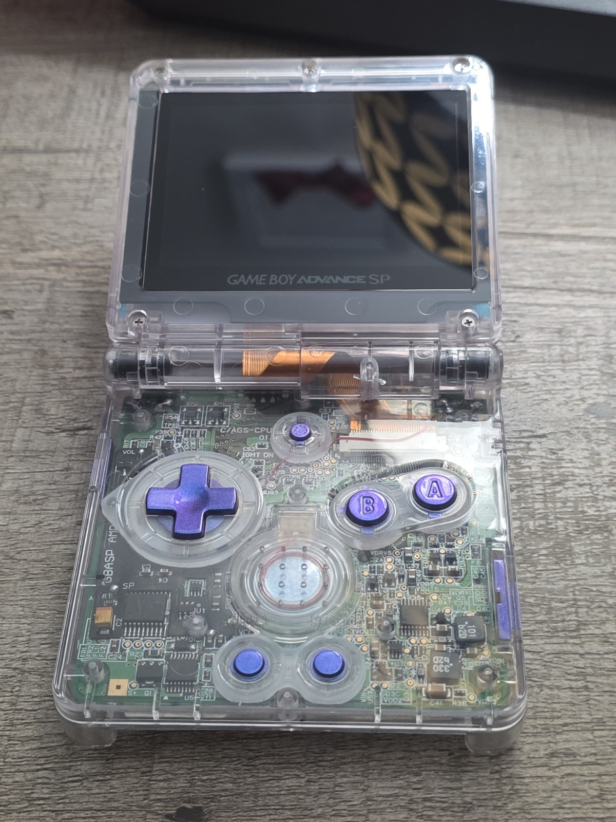 Nintendo gameboy advance sp Metroid Themed Shell Brighter Screen Type C Charging