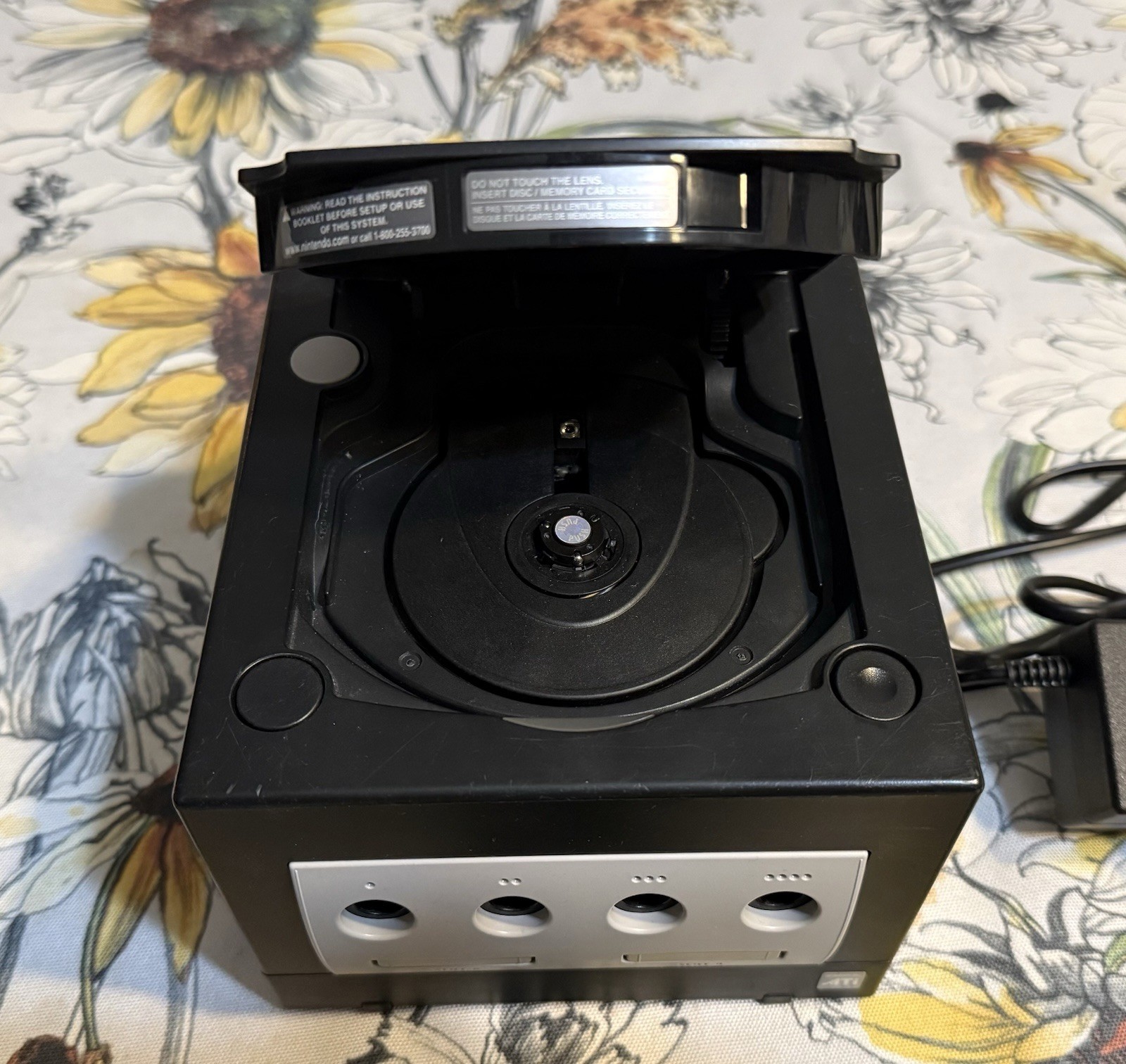 Nintendo GameCube Console (DOL-001) Tested W/ Controller Cables Memory Card