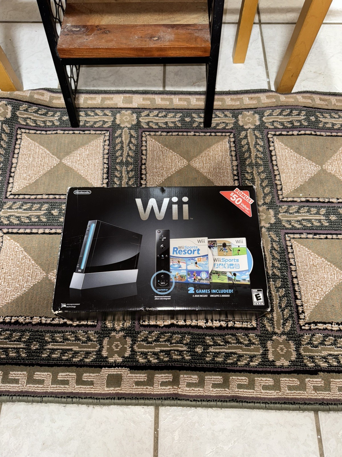 Nintendo Wii Black Console Bundle COMPLETE IN BOX l GameCube Backward Compatible