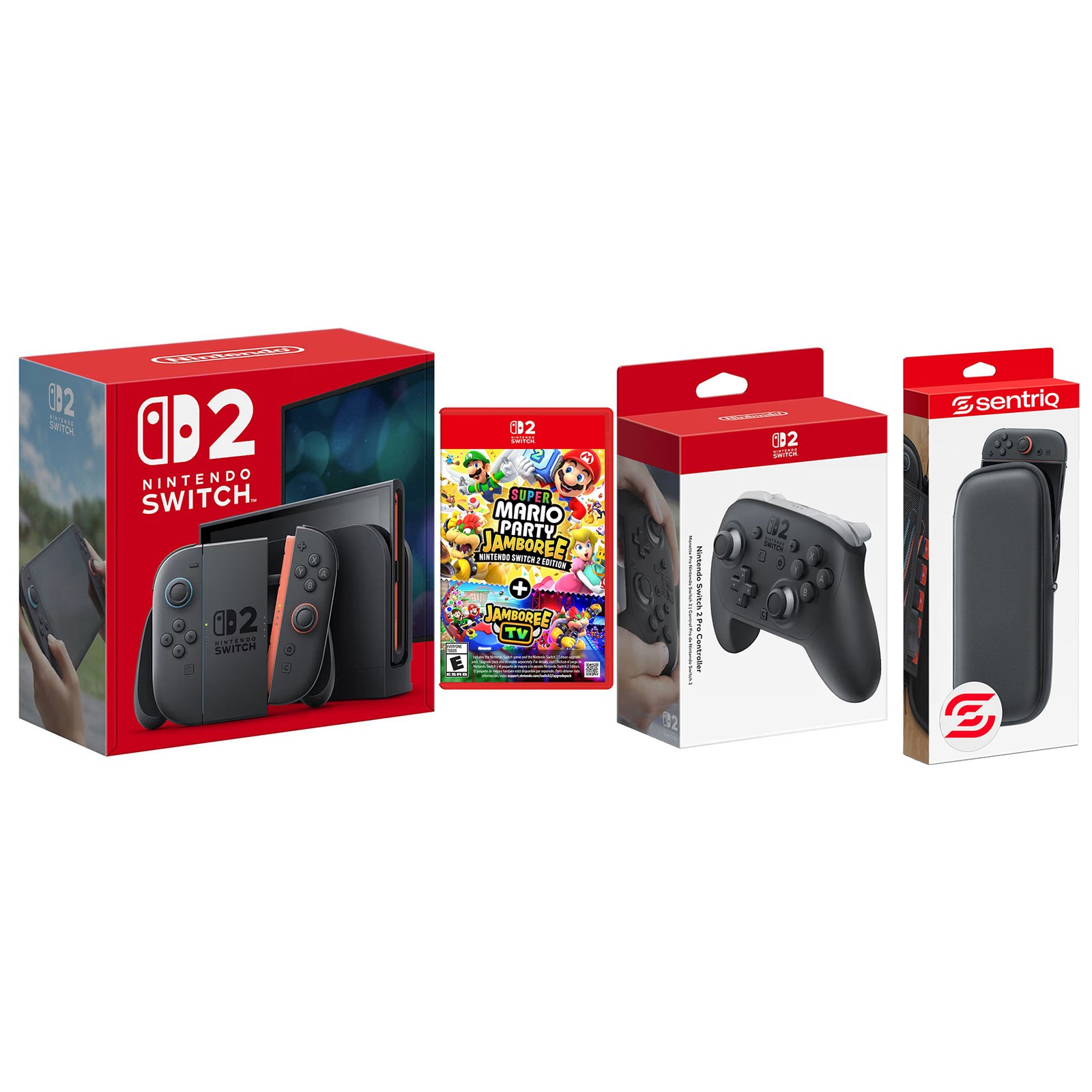 Nintendo Switch 2 Console + Super Mario Party Jamboree and Pro Controller Bundle
