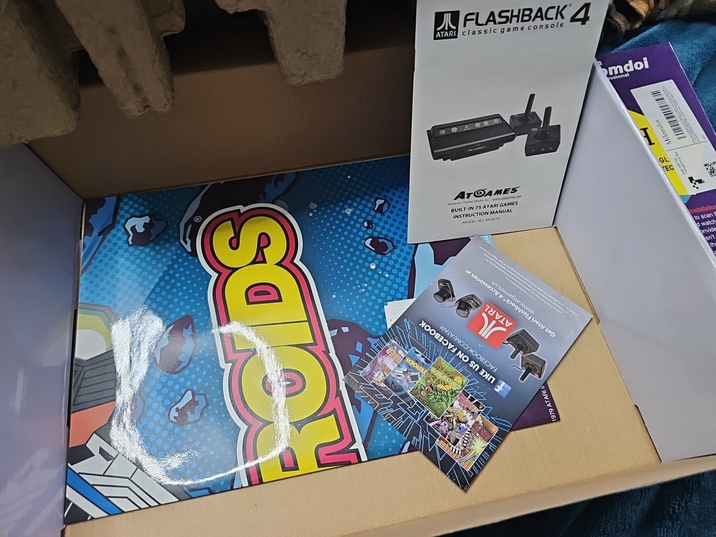 Atari 40th Anniversary Edition Flashback 4 Classic Game Console 75 Games Poster