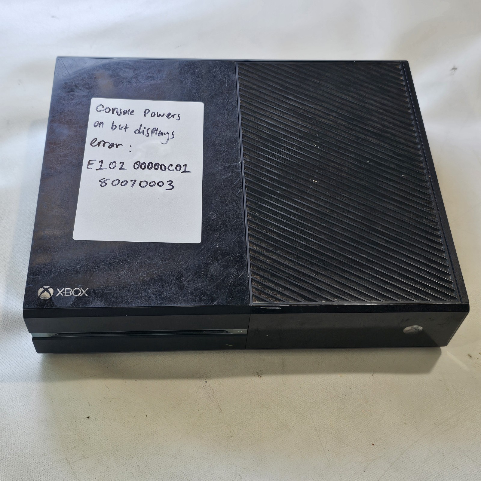 Microsoft Xbox One Console Only Black Model 1540 Powers On But Displays Error