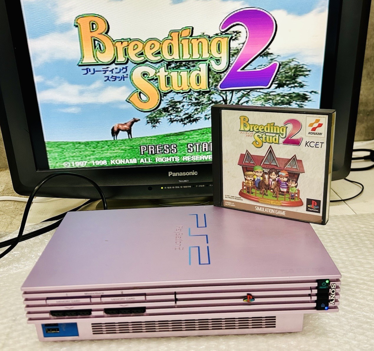 PS2 SAKURA PINK Console PlayStation 2 Tested SCPH-50000 Japan NTSC-J