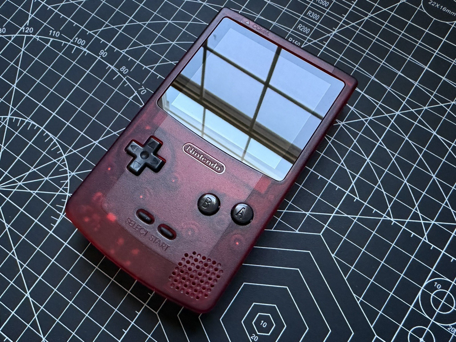 Red FunnyPlaying FPGBC W/ IPS Screen & Li Battery USBC Gameboy Color GBC & DMG