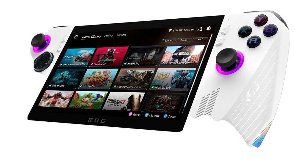 ASUS ROG Ally 7in 512GB White Gaming Handheld Console