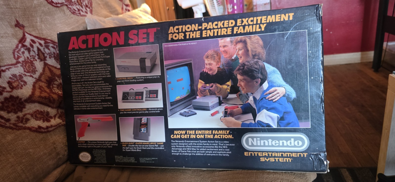 Nintendo NES Console Bundle + Original Zapper Light Gun (Boxed) – Authentic
