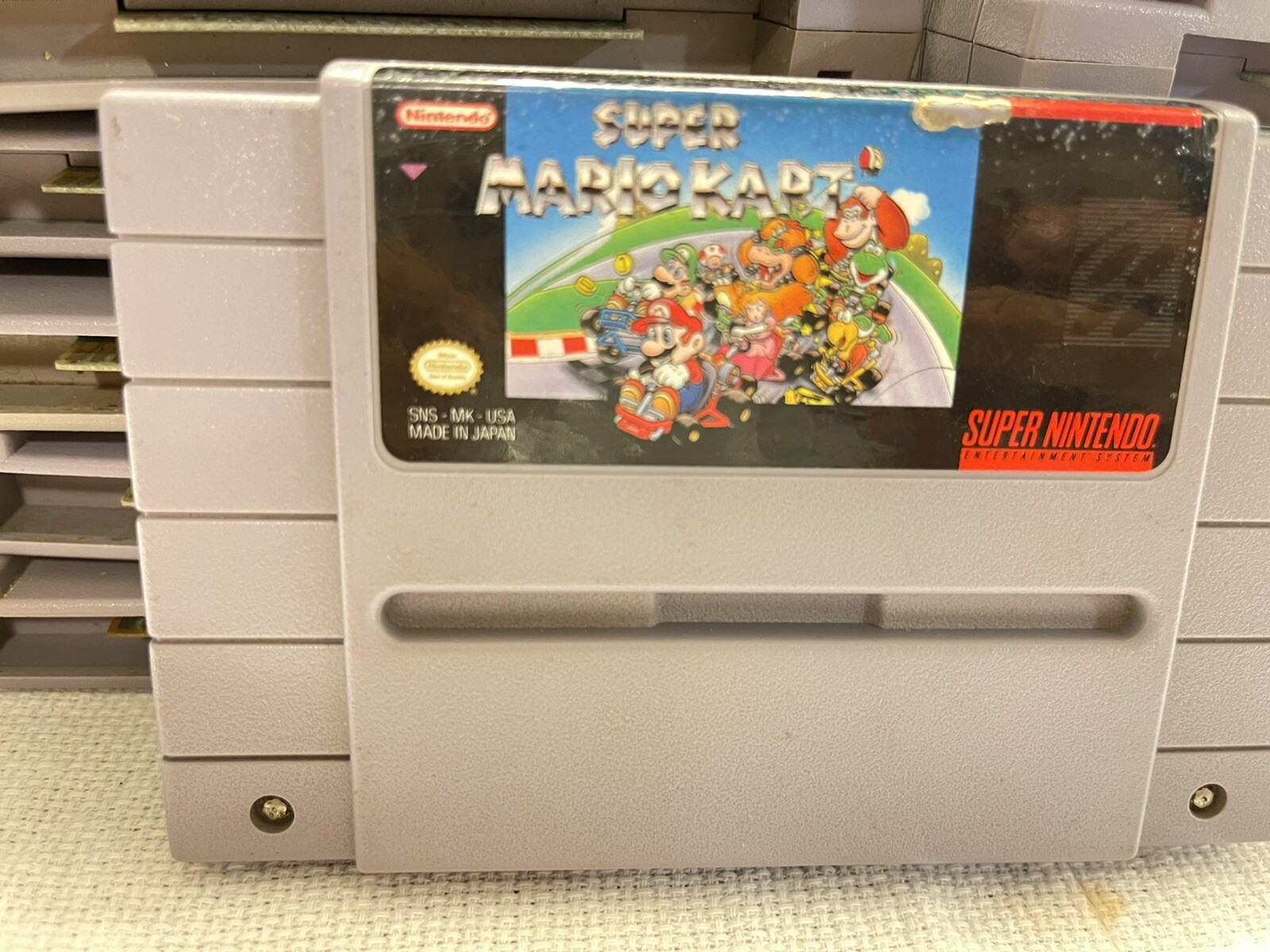 Nintendo SNES Home Console – White/Gray With 14 Games And 2 Controls