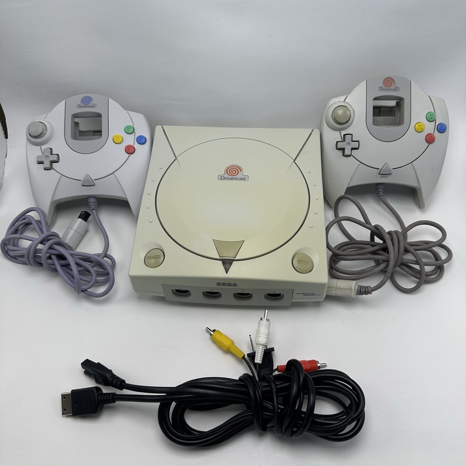 SEGA Dreamcast Console 2 Controllers Tested/Works See Description For Details