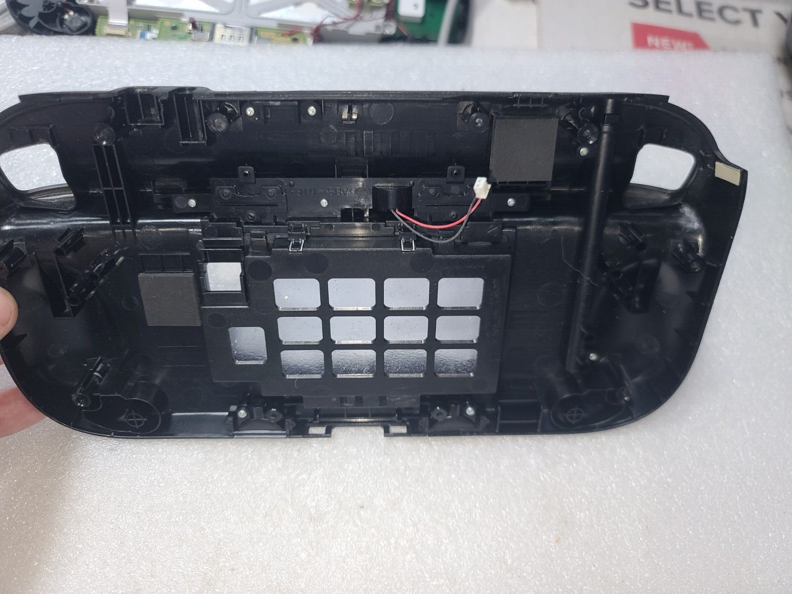 Nintendo Wii U Black Gamepad EMPTY Back Cover ONLY-Just OK Cosmetic-READ ALL
