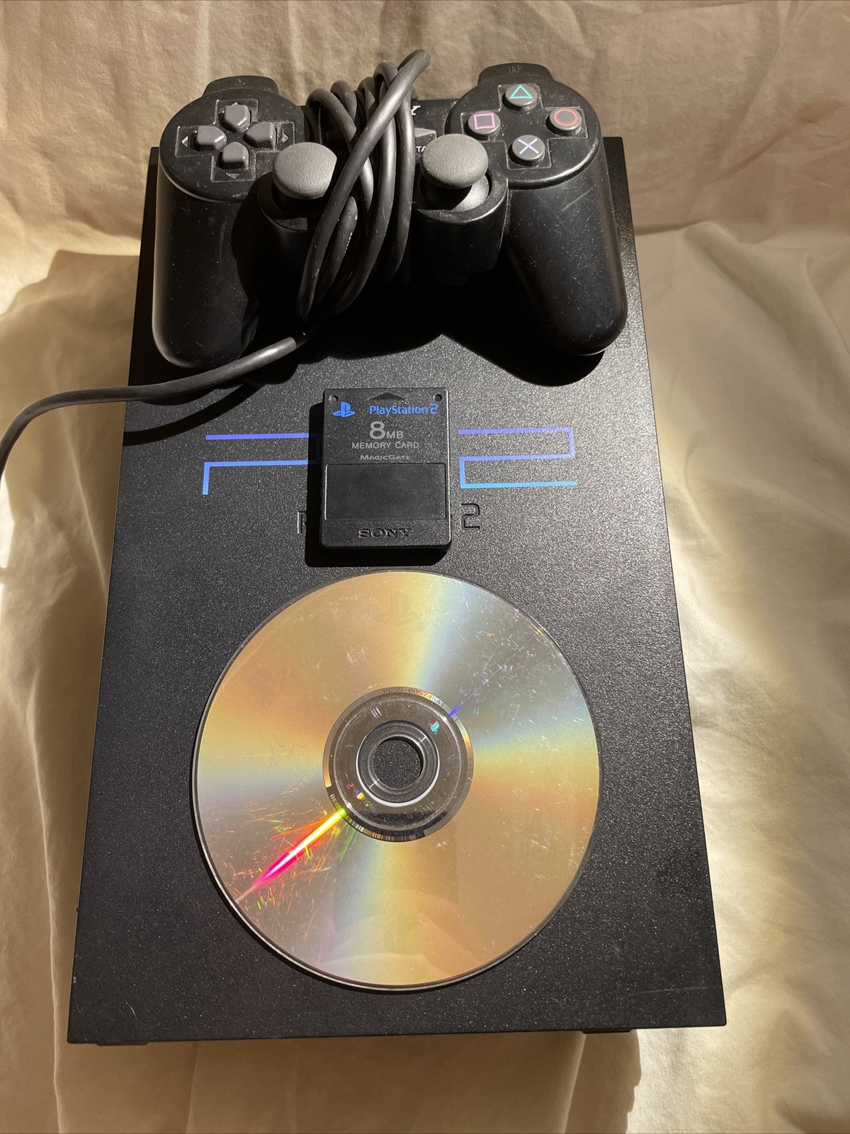 Sony PlayStation 2 FAT console With Box, Memory Card And Xmen The Next Dimension